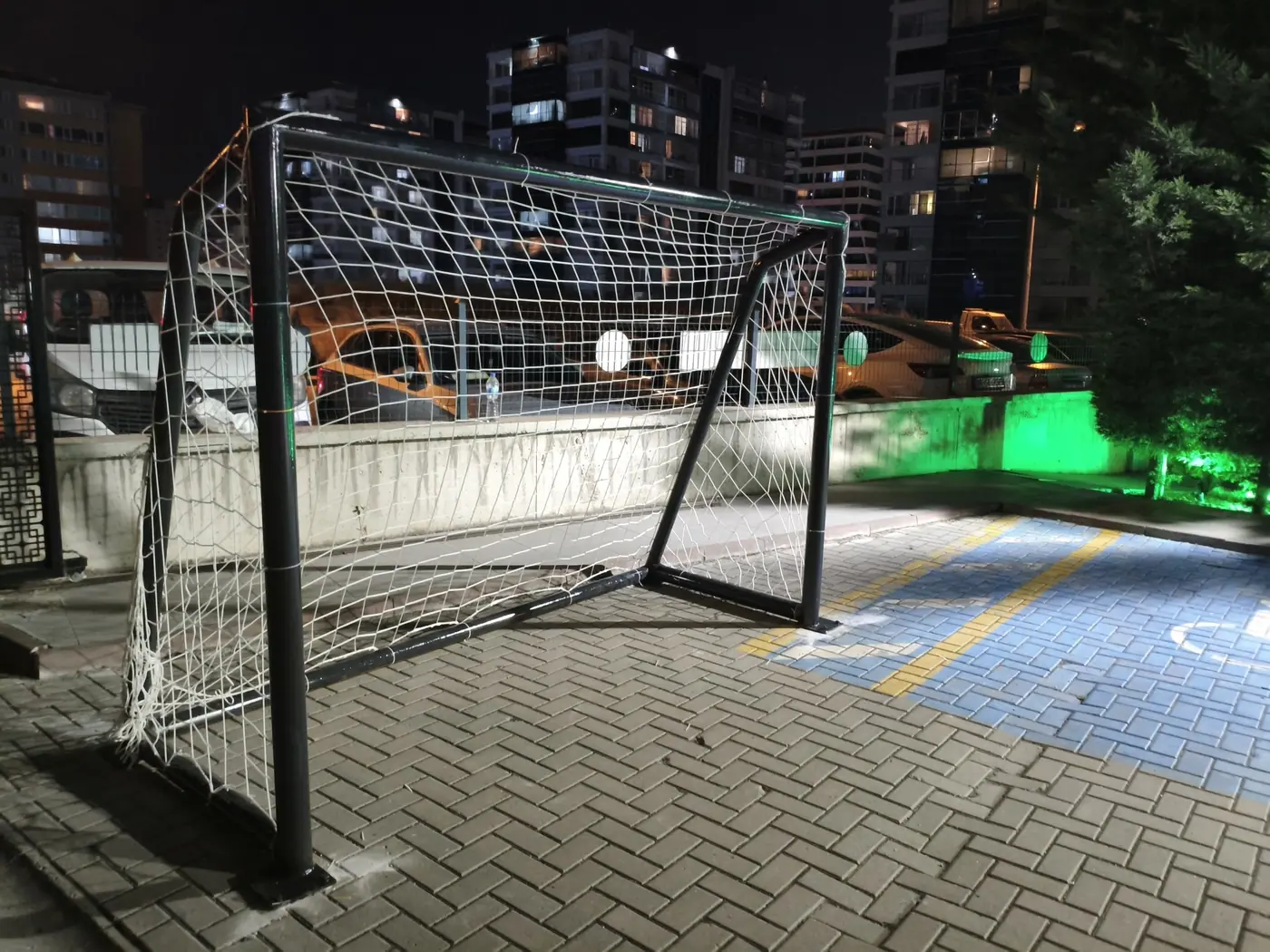 Site spor alanı için özel imalat futbol kalesi